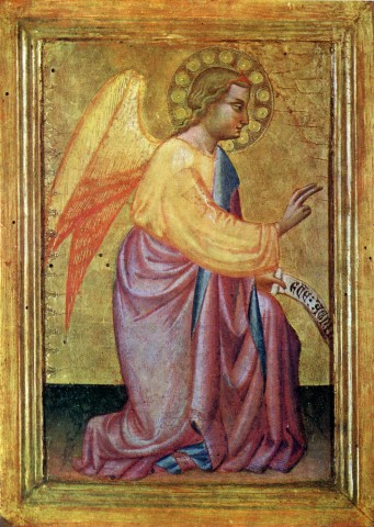 Anonimo — Maestro di San Jacopo a Mucciana - sec. XIV - Angelo annunciante — insieme